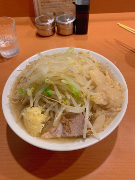「豚麺（麺300g、豚1枚）」@麺屋 長次郎の写真