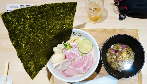 「特製昆布水鶏つけそば＋アサヒ熟撰（中）」@濃厚鶏麺 ゆきかげ 浅草本店の写真