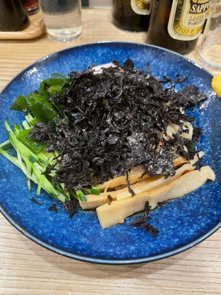 「冷やし中華 ワカメ バラ海苔」@らーめん 高尾の写真