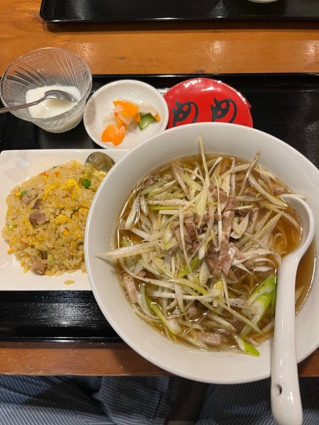 「焼豚葱醤油麺　Aセット」@C-MEN-HAN 永福町店の写真