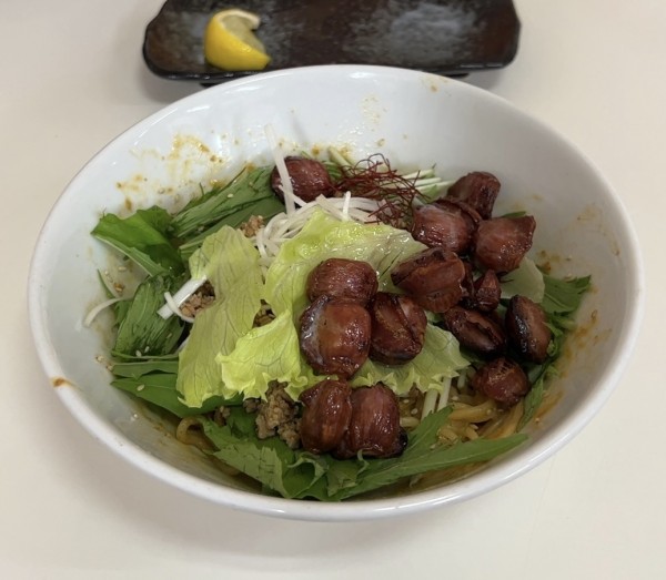 「汁なしタンタン 砂肝乗せ」@ラーメンHOT めん花の写真