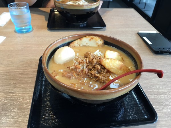 「信州味噌らーめん+煮玉子トッピング」@麺場 田所商店 伊丹池尻店の写真