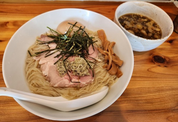 「つけそば　醤油　味玉」@中華蕎麦 晴天の写真