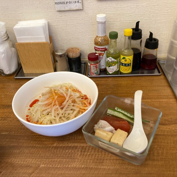 「冷し豆乳坦々麺」@カドワラの写真