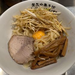 リッチ釜玉中華そば　並盛り