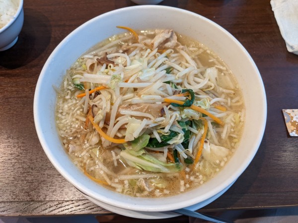 「素菜湯麵(野菜タンメン)：1200円」@唐人飯店の写真