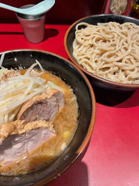 「つけ麺 豚2枚 ヤサイニンニクアブラ」@ラーメン二郎 荻窪店の写真