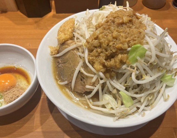 「大らーめんすきやきセット(1280円)」@らーめん たん二郎の写真