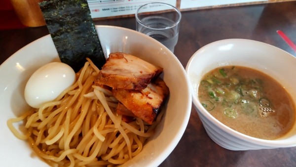 「つけ麺（200g）ゆで玉子トッピング」@麺倉庫 じだい屋の写真