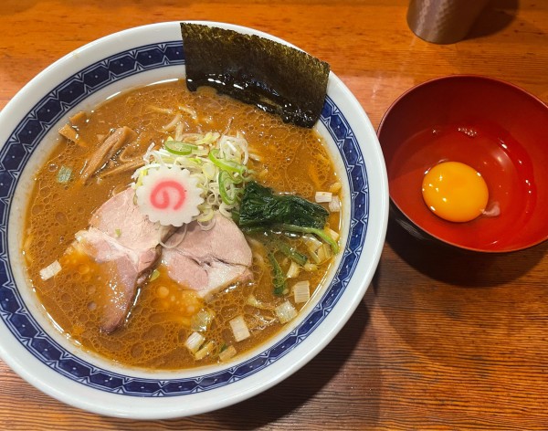 「味噌中華そばセット」@味噌中華そば からす味の写真