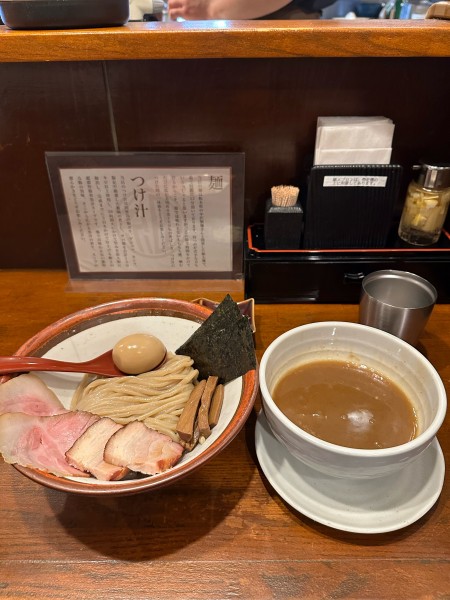 「特製つけ麺　並　1200円」@長男、ほそのたかしの写真