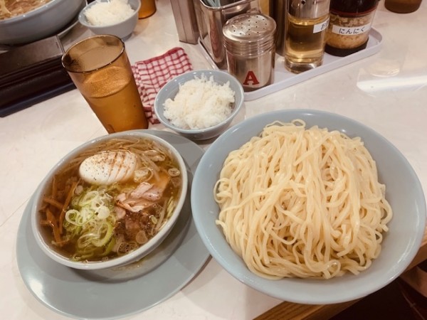 「もり中華（大）950円　無料ライス」@クマちゃんラーメンの写真