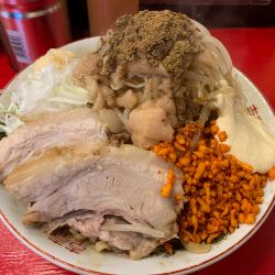 まぜそば（小）+ 豚マシ