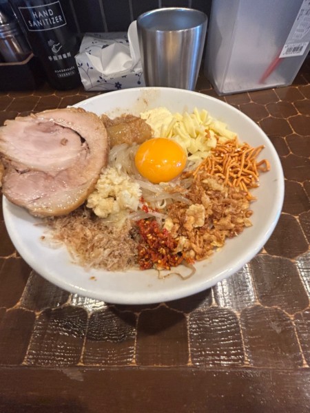 「まぜそば」@茨城豚そば 特龍 本店の写真