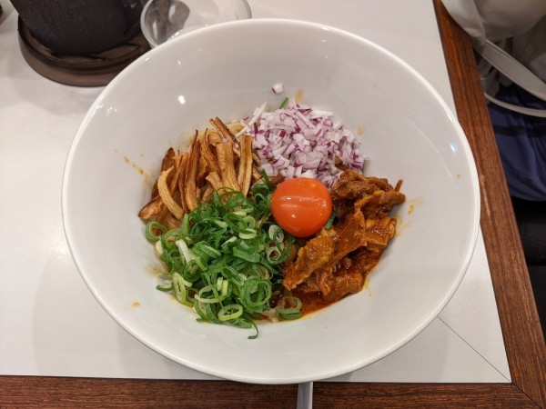 「スジまぜそば（並）」@NEW 大宝 本店の写真