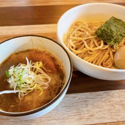 正油つけめん　味玉