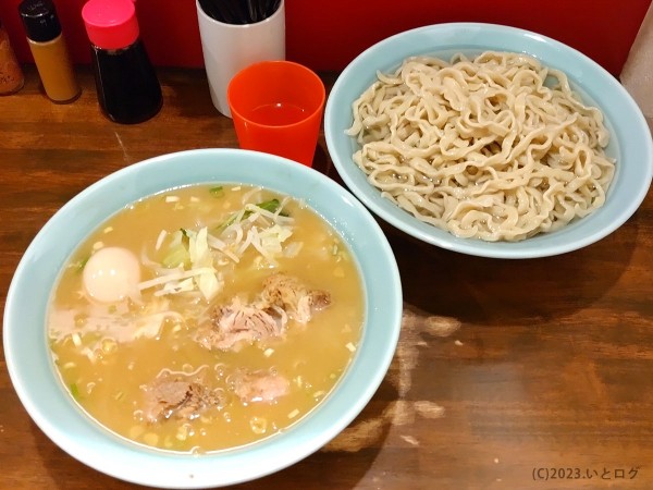 「ラーメン400g（うま味水のつけ麺に変更）」@龍麺 ふえ郎の写真