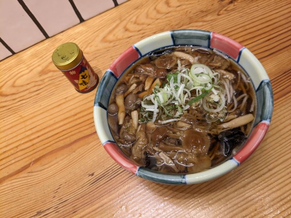 「信州きのこそば」@ナカジマ会館の写真