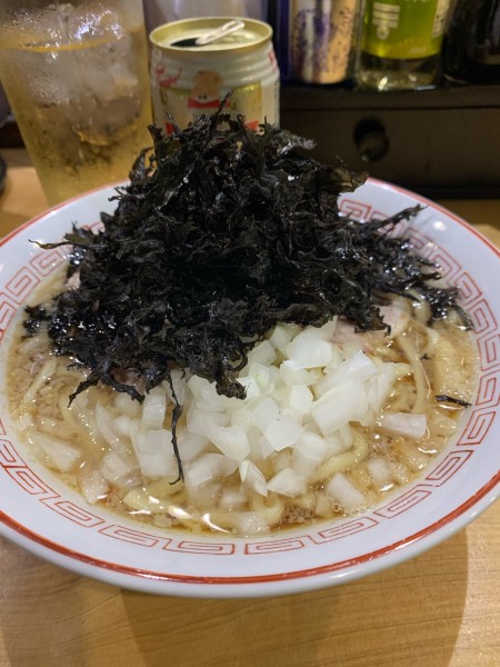 「岩のり背脂煮干し」@背脂煮干し中華そば 和市 新橋本店の写真