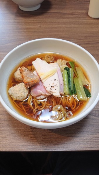 「奥久慈しゃもの特製中華そば」@中華そば ひしおの写真