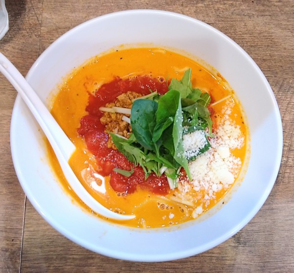 「冷やしトマト担々麺(1辛0痺)【限定】」@らーめん 子うさぎ 大塚店の写真