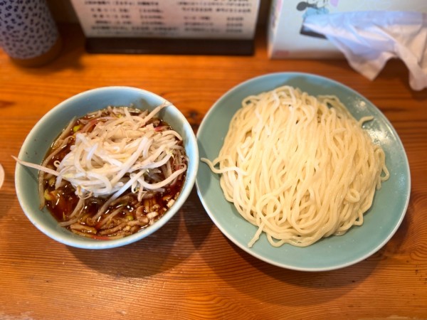 「特つけそば900円＋野菜100円」@つけそば屋 麺楽の写真