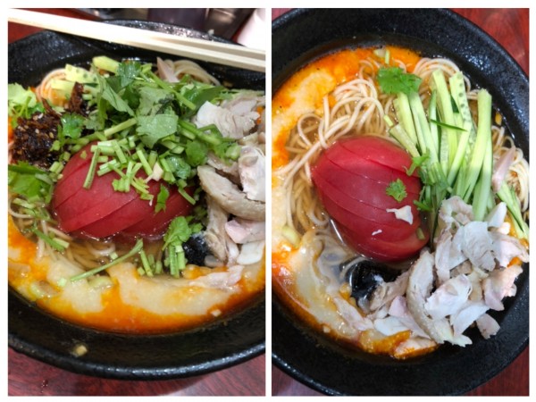 「冷やし坦々麺850✖️2パクチー100」@四川屋台の写真