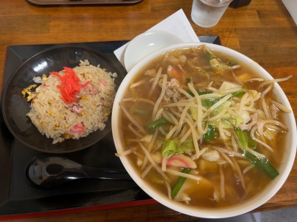 「生嗎麺（サンマーメン）800円」@谿明飯店の写真