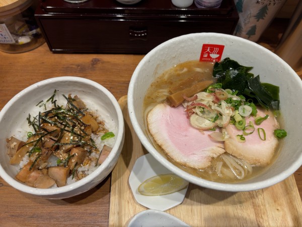 「冷やしらあめん（しお）900円」@麺処 天川の写真