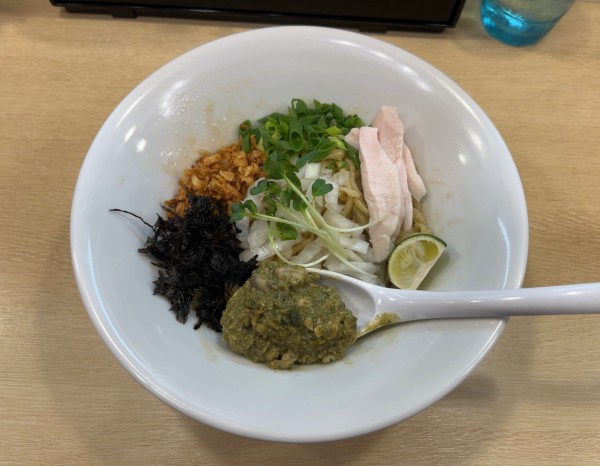 「【限定】自家製手揉み麺の広島県産牡蠣油そば」@麺屋 いちょうの写真