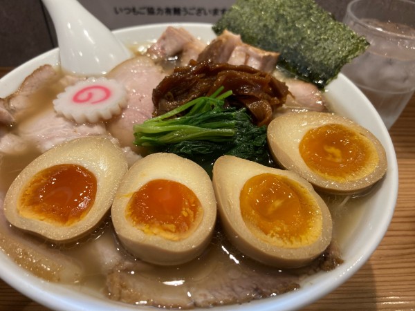 「塩チャーシュー　味玉ダブル」@オランダ軒の写真