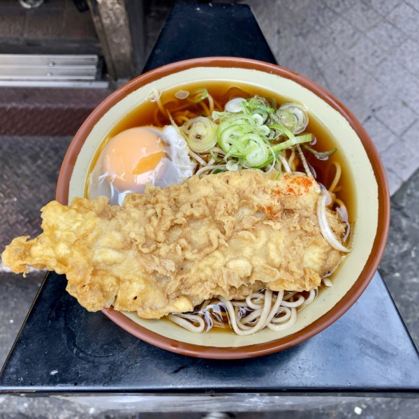「いか天そば¥470+玉子¥60」@きそば鈴一の写真