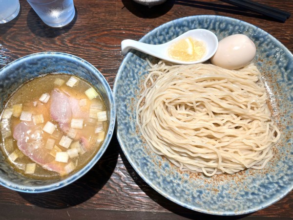「昆布水つけ麺＋肉飯」@中華蕎麦 柳の写真