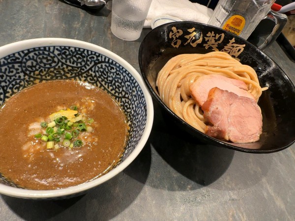 「【限定】極濃煮干しつけ麺（中盛）」@宮元製麺の写真