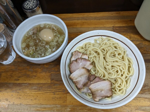 「塩味玉チャーシューつけめん」@中華そば・つけめん 甲斐の写真