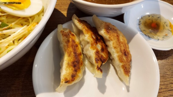「つけ麵セットの餃子 1040円」@再光軒 西新井店の写真