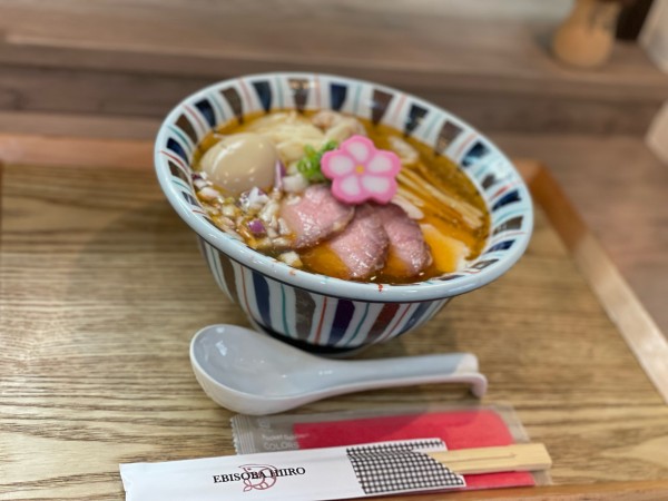 「特製わんたんえびそば　汐」@えびそば 緋彩の写真