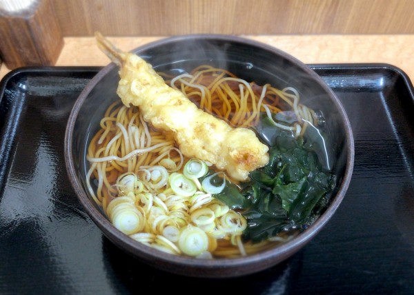 「えび天そば(480円)」@そば処 味の里の写真