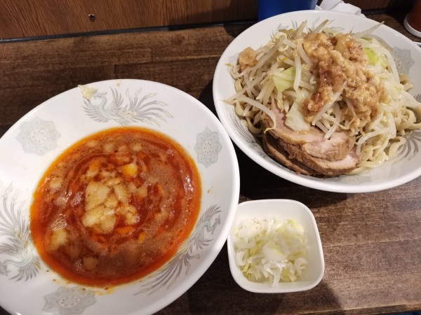 「つけめん+豚1枚追加+白ねぎ」@ぶたけん。2ndの写真