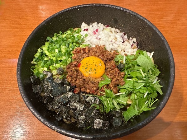 「カレー台湾まぜそば910円+大盛り120円」@まぜそばラーメン弦 宇佐南店の写真