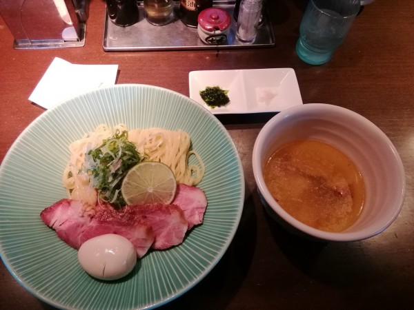 「つけ蕎麦 塩（200g）1000円+α」@麺や 虎徹の写真