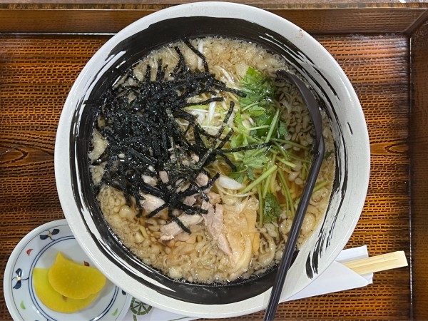 「元祖鶏中華」@手打ち 水車生そばの写真