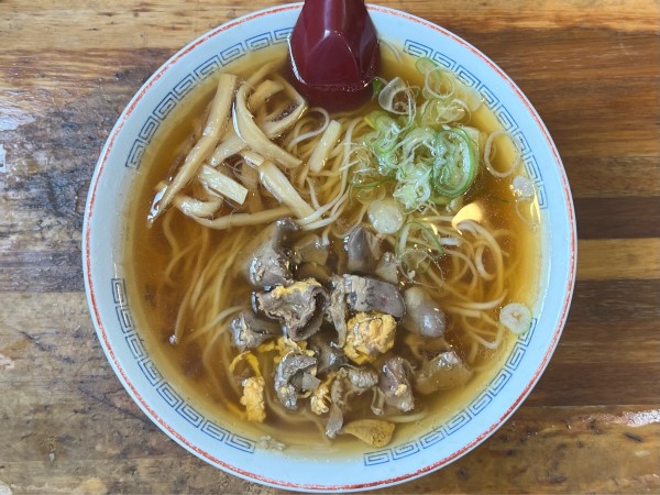 「もつラーメン」@一茶庵 支店の写真