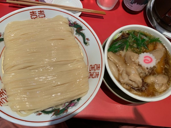 「つけそば大・豚足T P」@カドヤ食堂 本店の写真