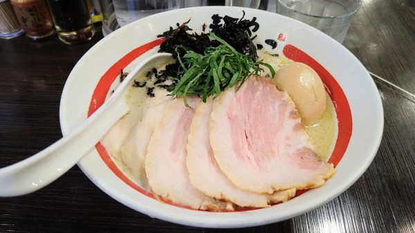 「【限定】特製 サバと大葉のそば」@麺や でこの写真