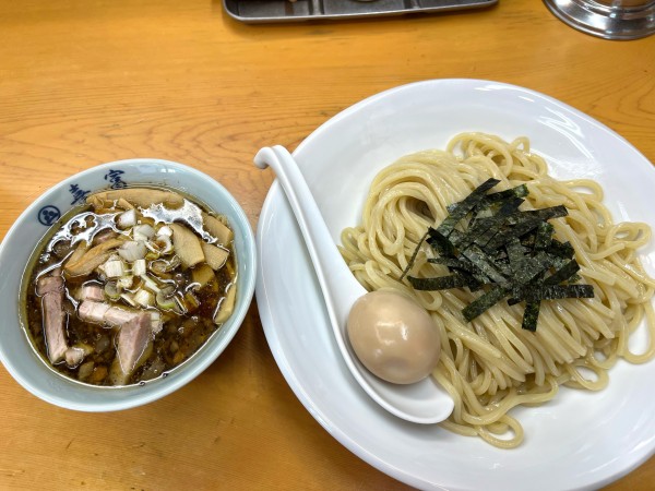 「チャーシューつけそば＋味玉」@中華そば 喜富の写真