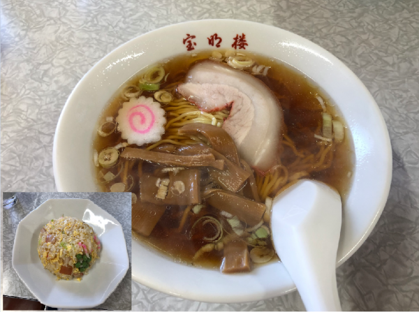 「ラーメン¥400  +半チャーハン¥450」@宝明楼 大口店の写真