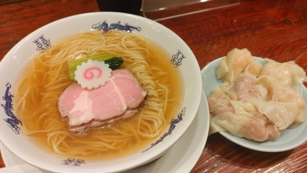 「中華そば肉3個,海老3個・替え玉 ￥1,750」@中華蕎麦にし乃の写真