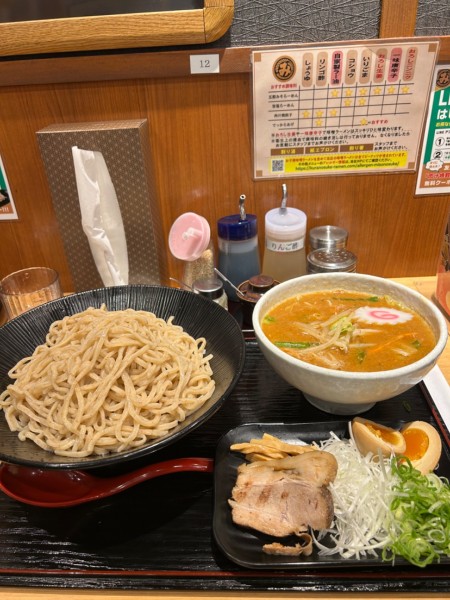 「野菜たっぷり味噌つけタンメン 大盛り」@五穀みそらーめん 味噌之介 根岸駅前店の写真