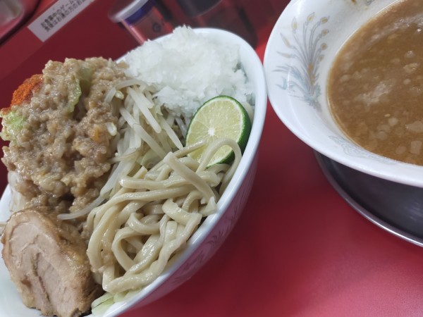 「つけ麺・味噌・大640・玉葱（脂・唐辛子）」@ハナイロモ麺 吉祥寺本店の写真